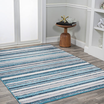 Magnolia Beach Strie' Striped Area Rug
